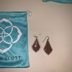 Brown Sparkly Kendra Scott Earrings